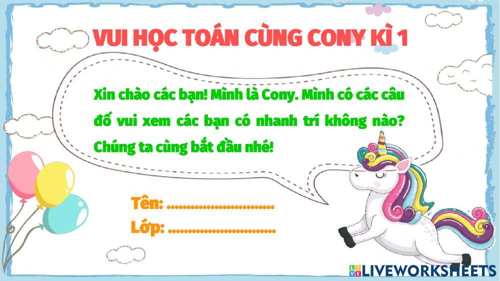Vui học Toán cùng Cony kì 1