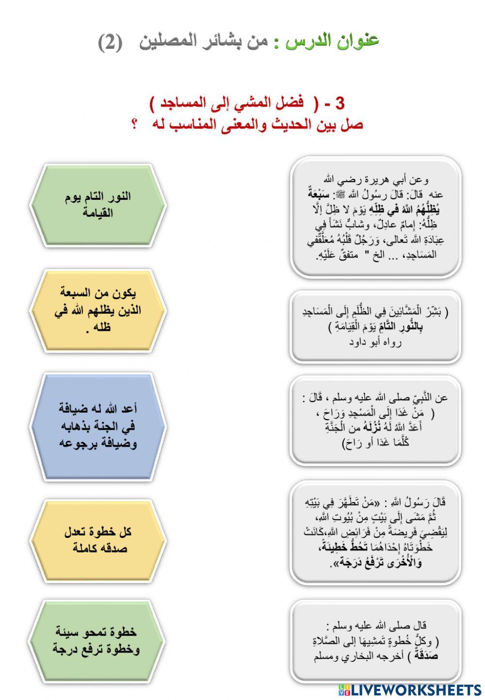من بشائر المصلين 1