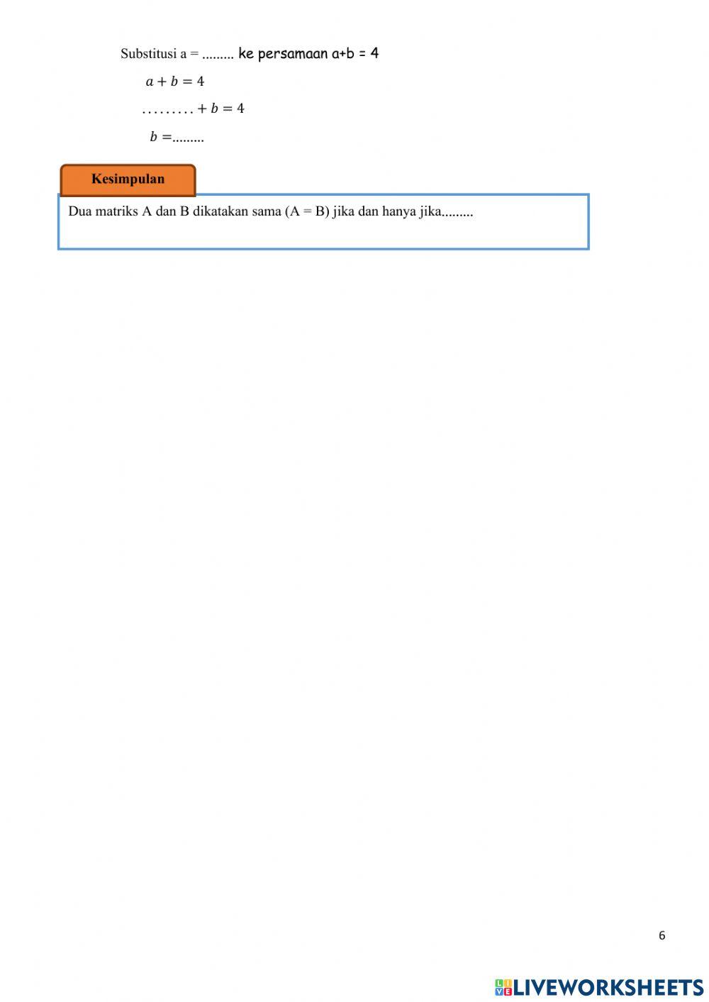 Lkpd jenis-jenis matriks