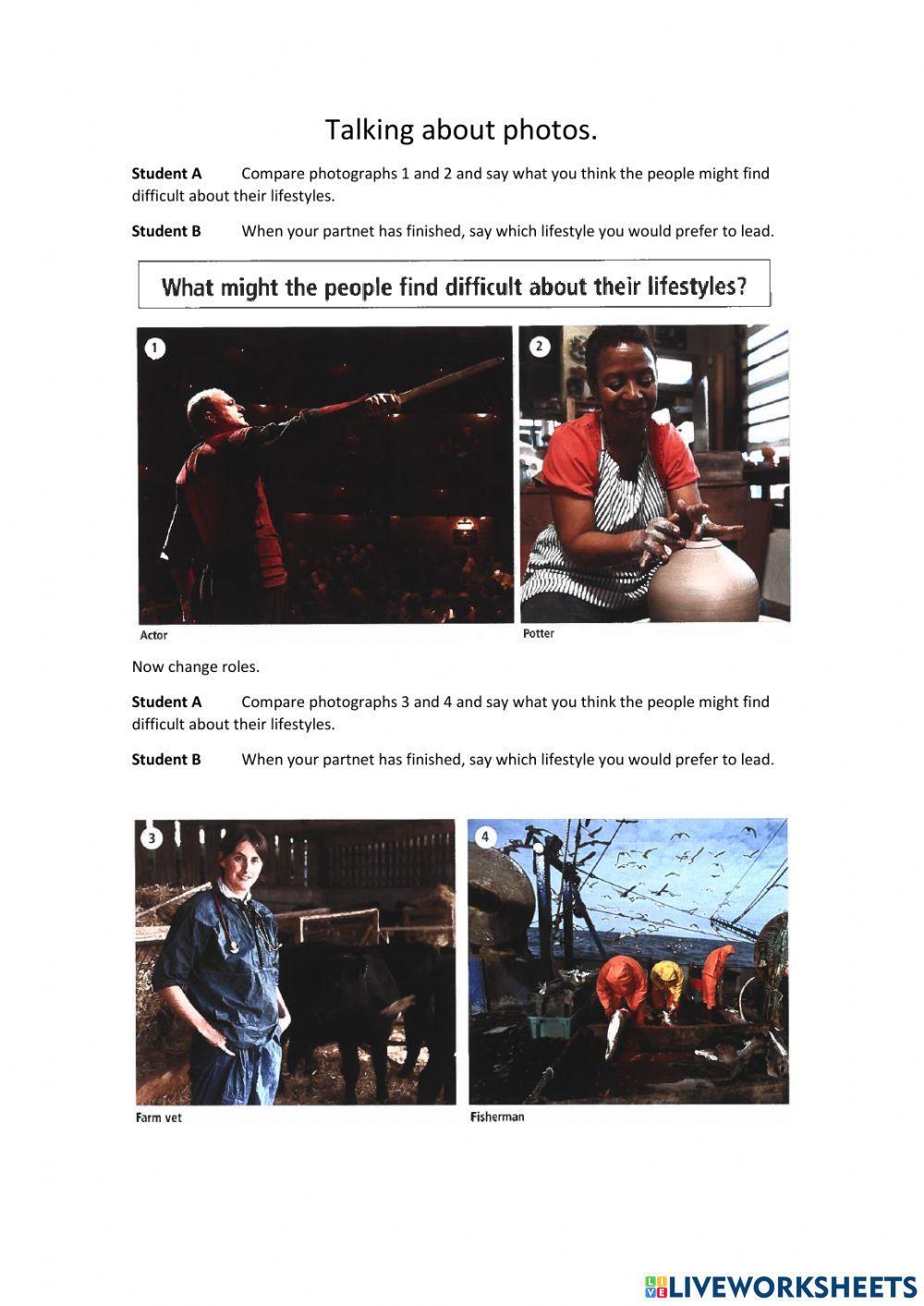 Speaking practice B2 FCE Part 2