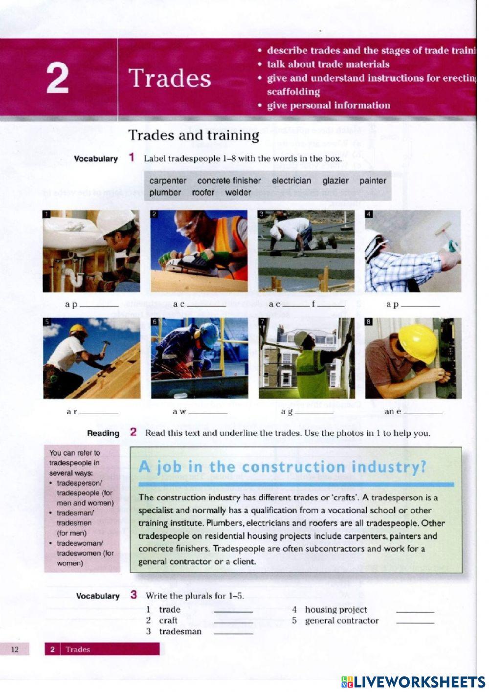Unit 2 Trades