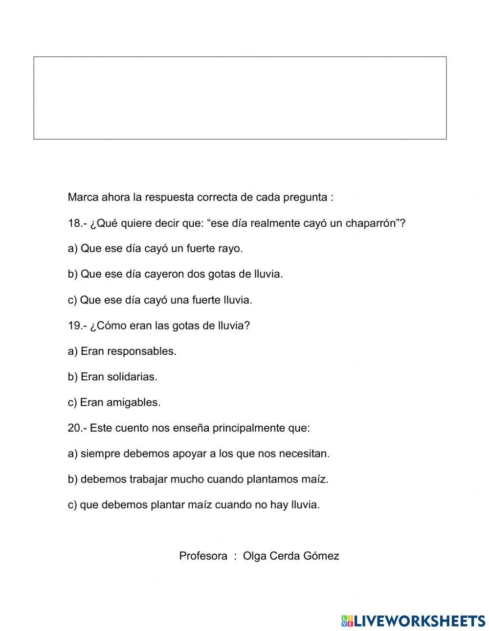 Comprensión lectora