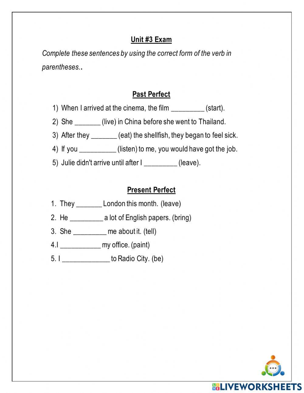 Past perfect vs. Present Perfect