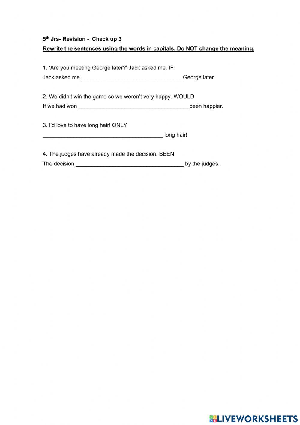 5- Revision check up 3