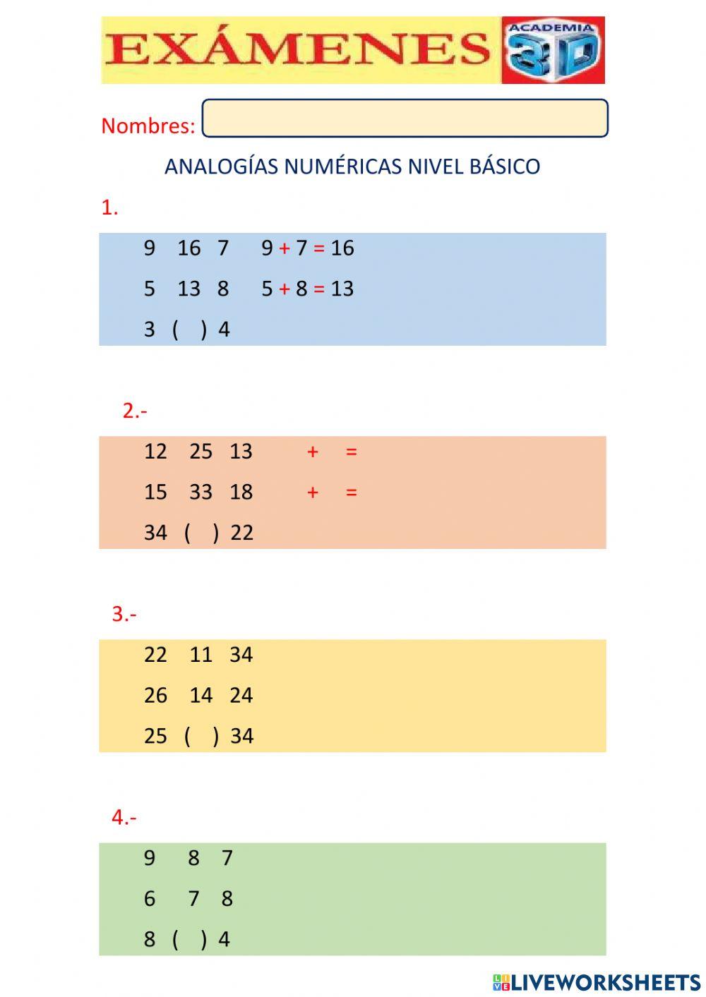 Analogia numericas