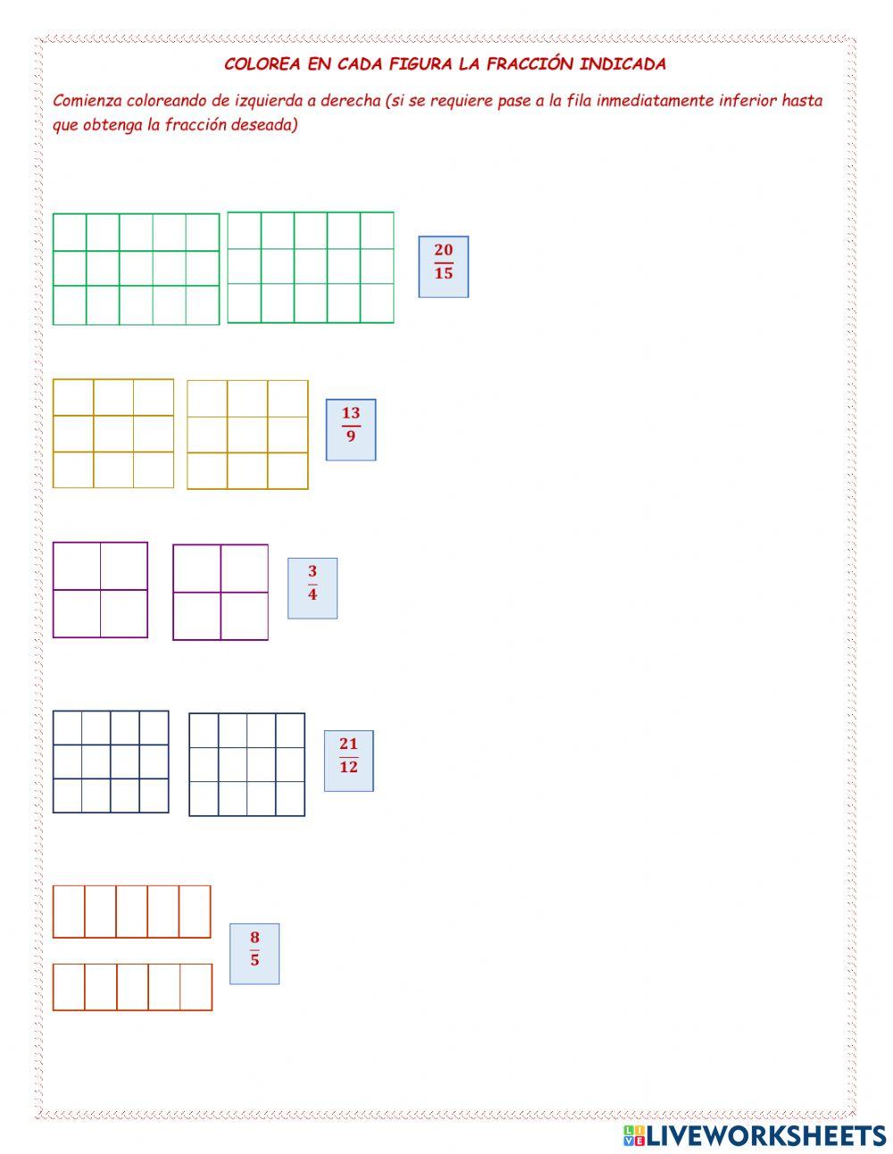 Reconocer fracciones