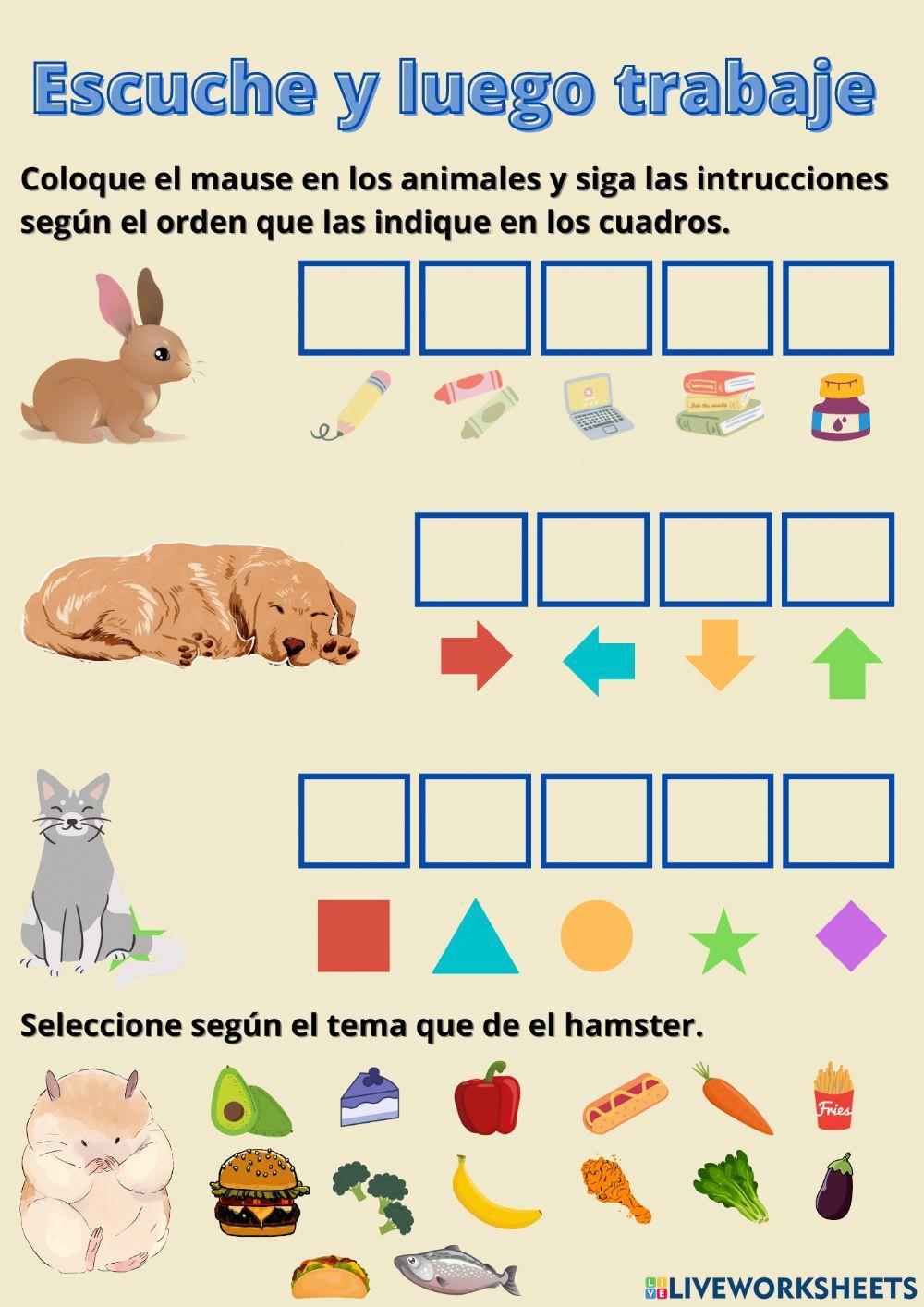 Seguimiento de instrucciones orales