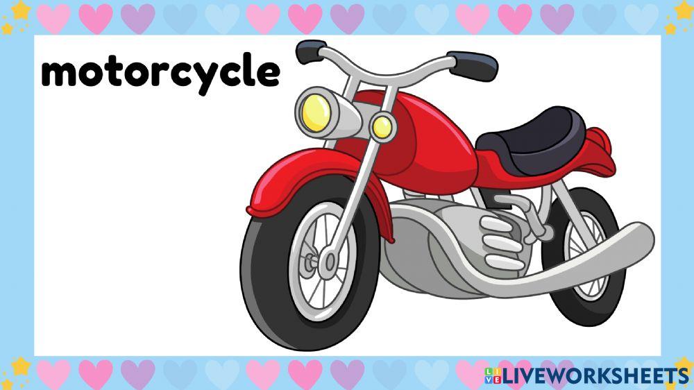 Listen and repeat: Means of transport