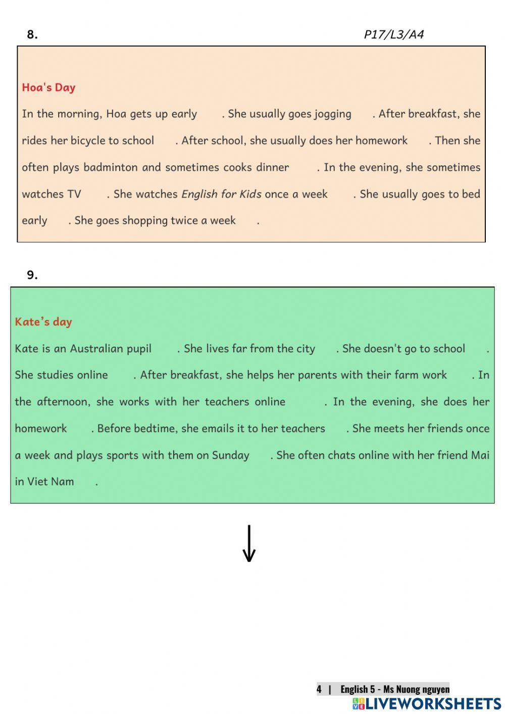 E5U2 (speaking) I always get up early -nuongnguyen