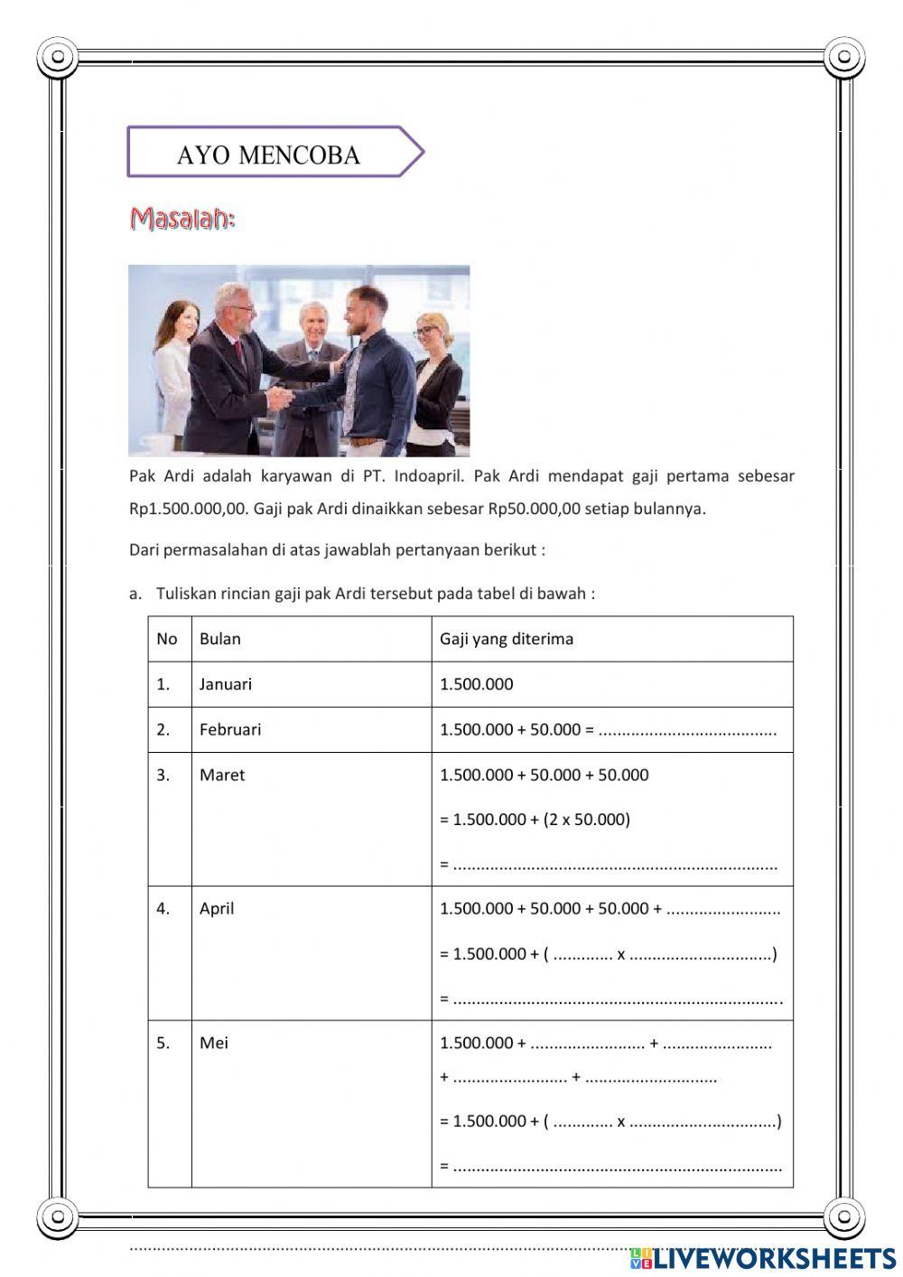 Barisan dan Deret Aritmatika