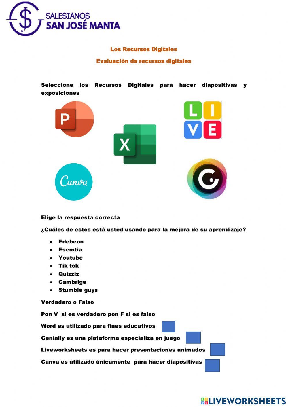 Los Recursos Digitales