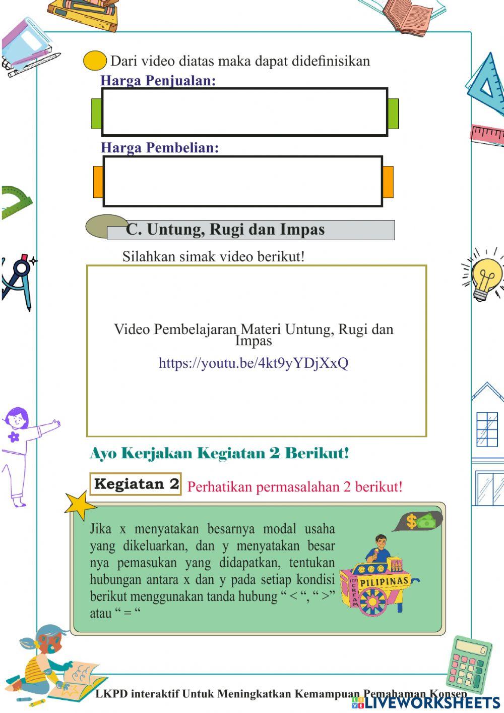 LKPD 1 ARITMATIKA SOSIAL