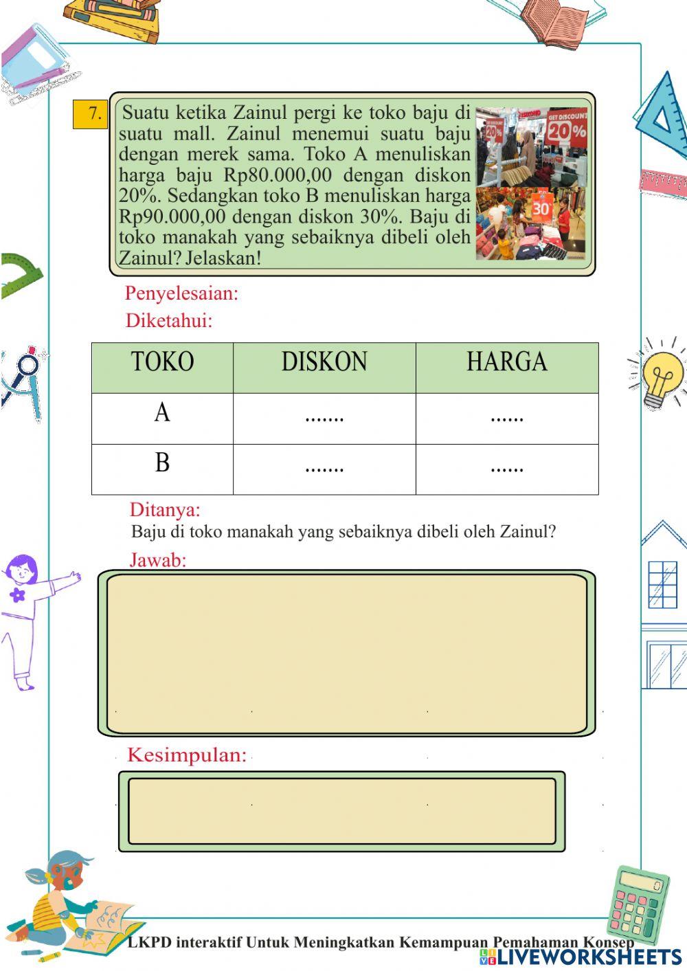 LKPD 2 ARITMATIKA SOSIAL