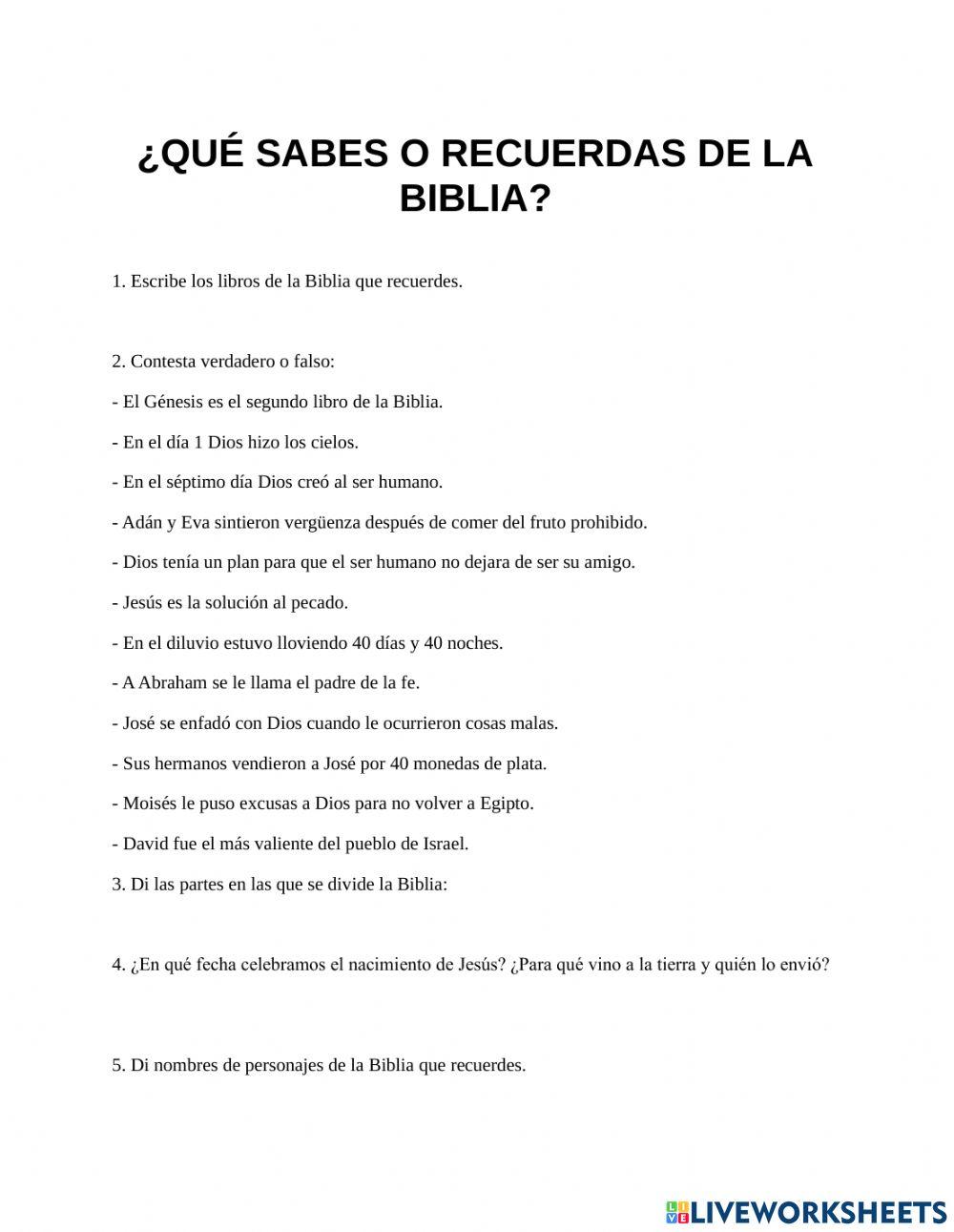 Religión evangélica. BIblia