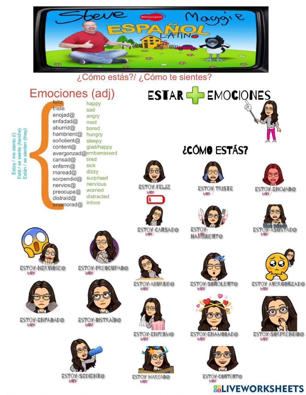 ¿Cómo estás + emoción?