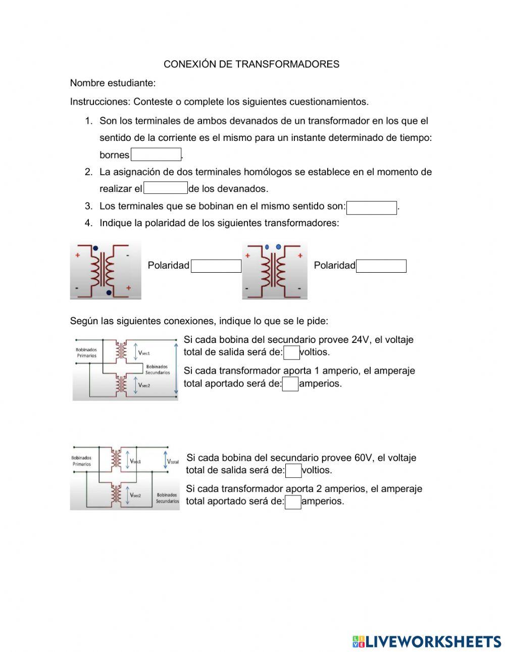 Conexión transformadores