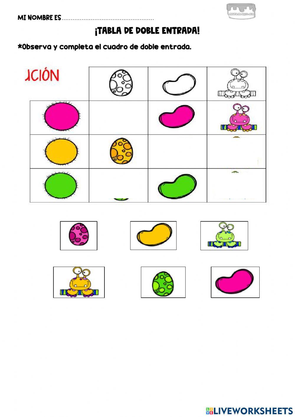 Tabla de doble entrada