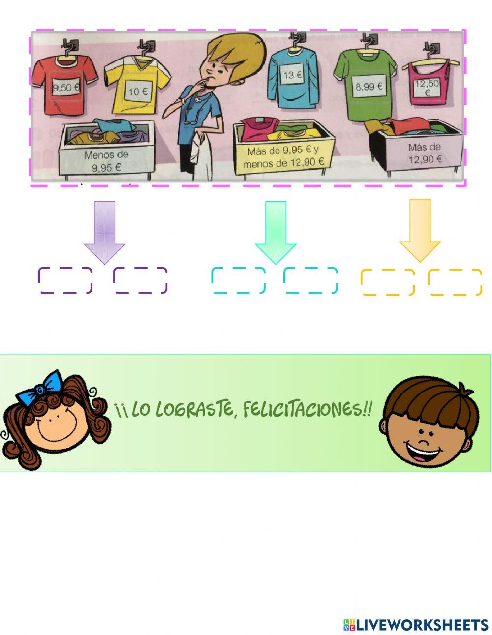 Situaciones problema para comparación de decimales