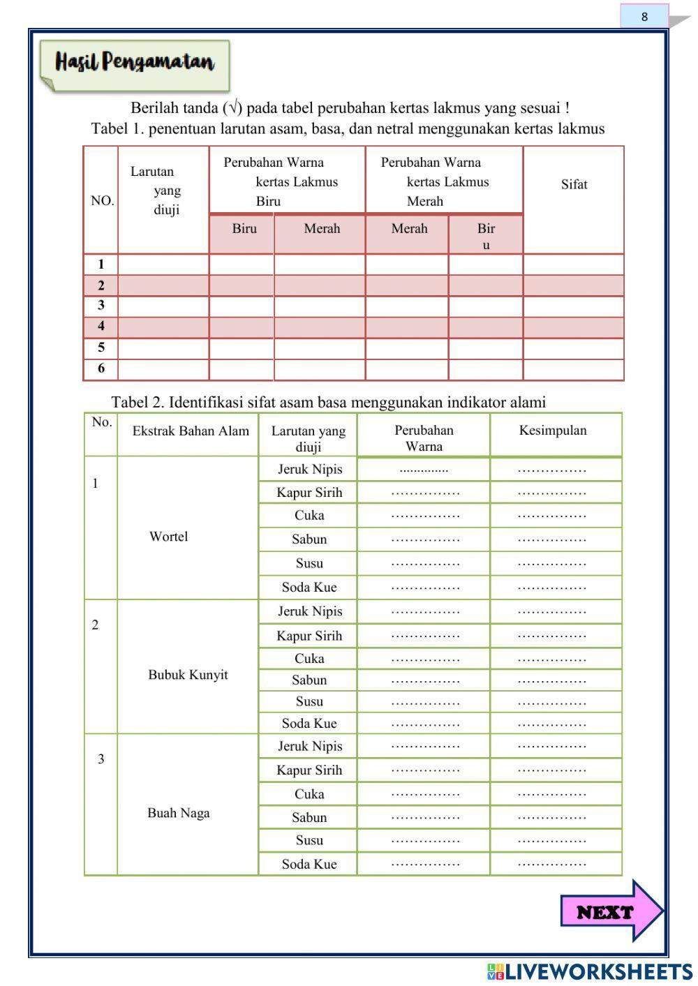 LKPD 2. Indikator Asam Basa Part 1