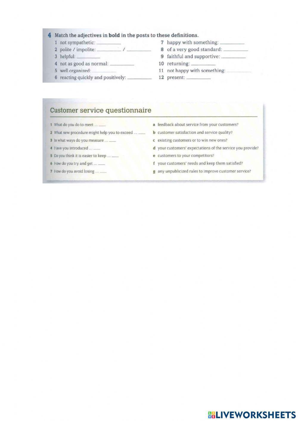 Business customer service