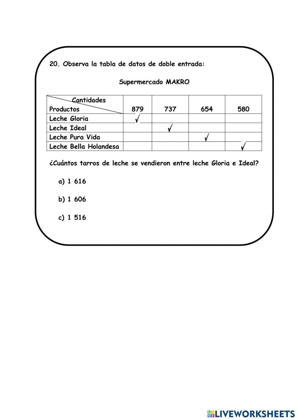 Evaluación tipo ece 4°
