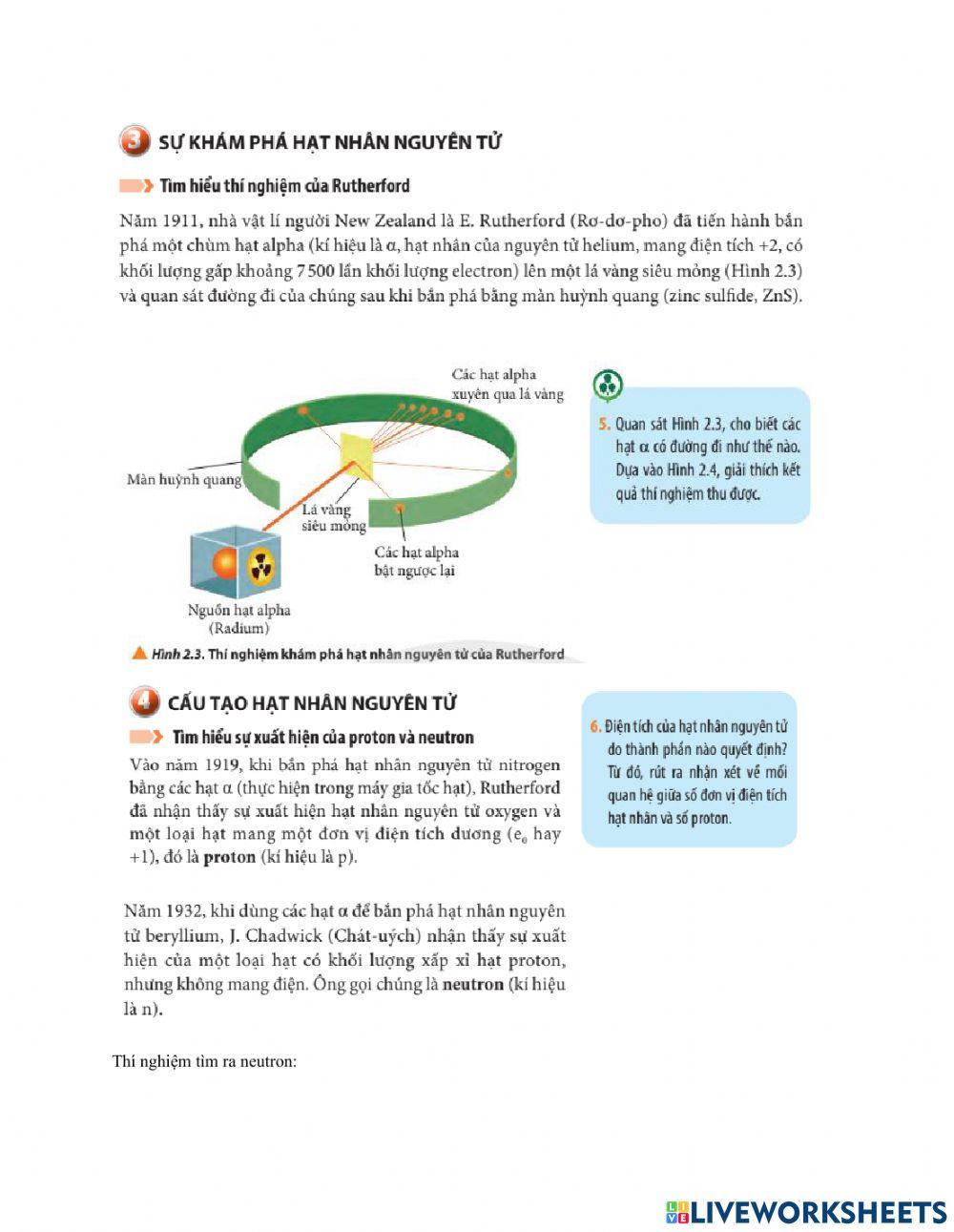 Thành phần nguyên tử