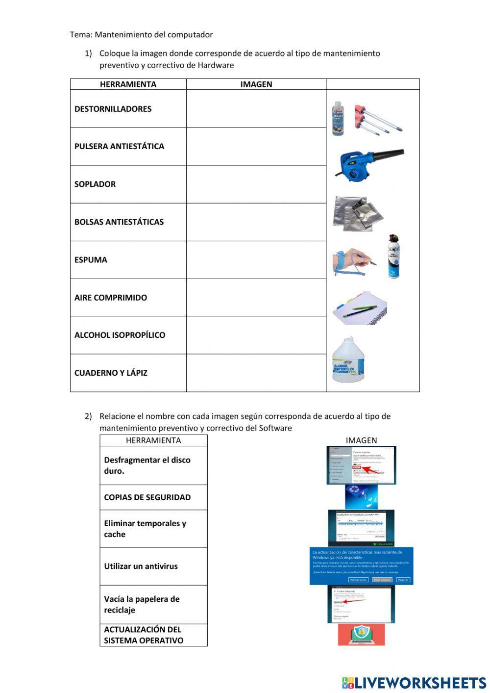 Mantenimiento del computador