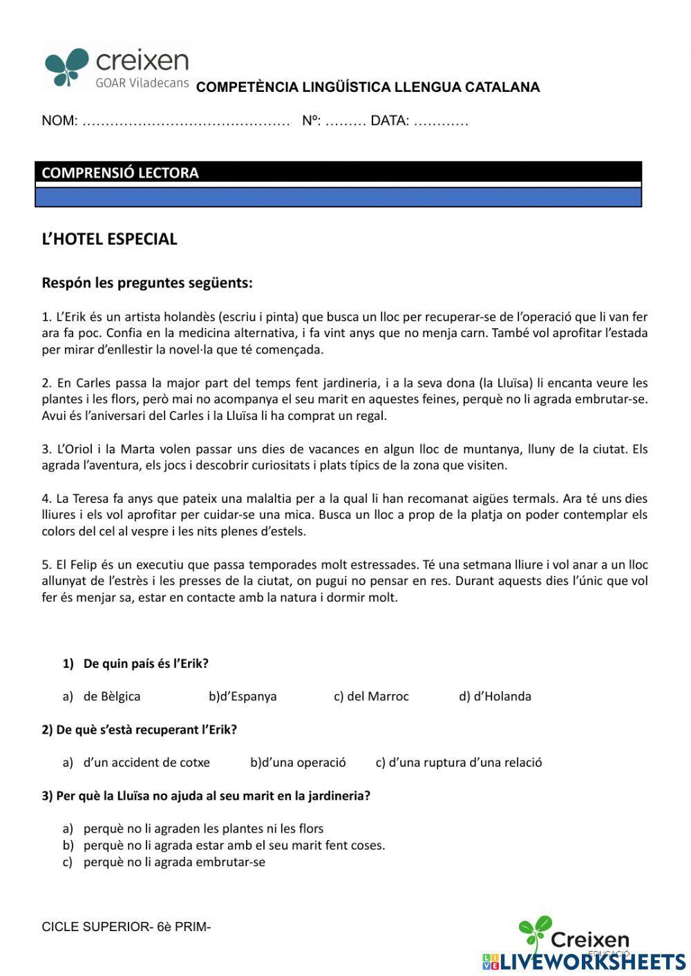 Adaptació l'hotel especial