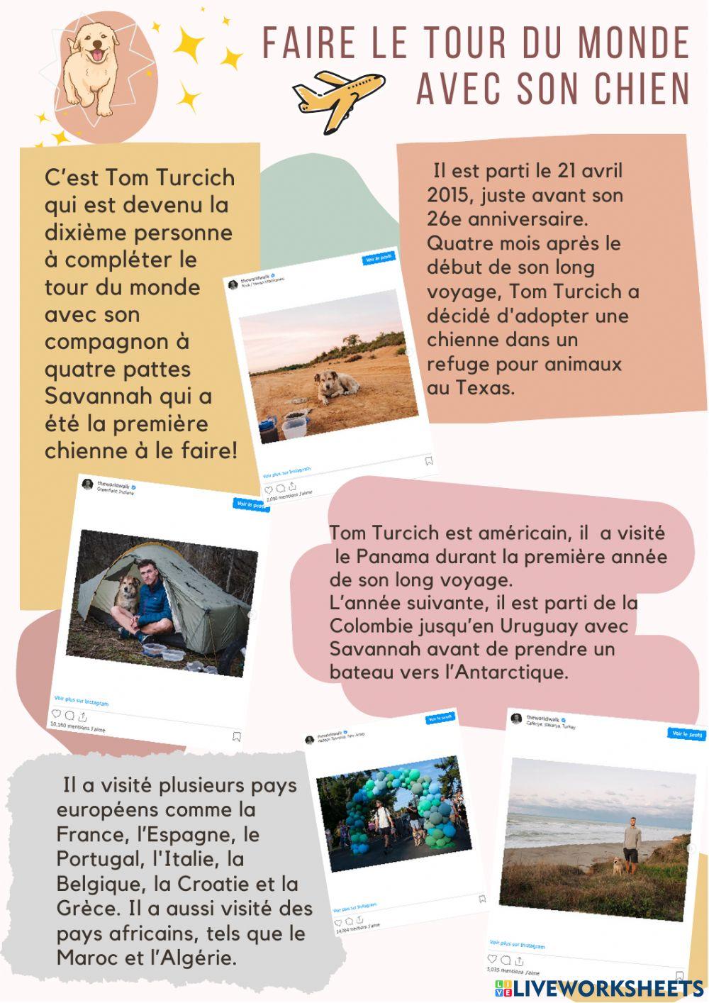 Faire le tour du monde avec son chien