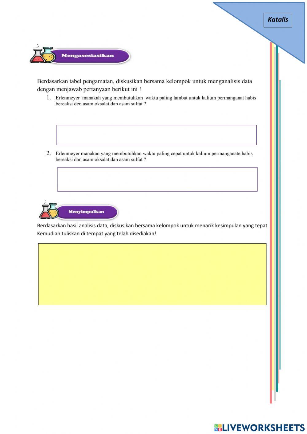 E-lkpd faktor katalis