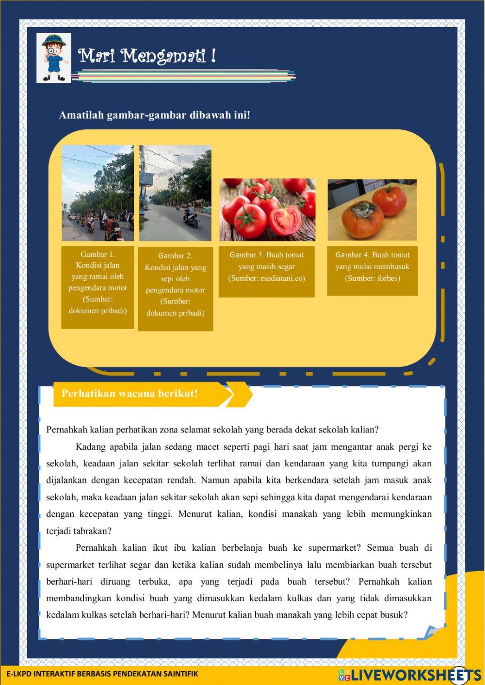 E-LKPD 3 Faktor-Faktor Yang Mempengaruhi Laju Reaksi