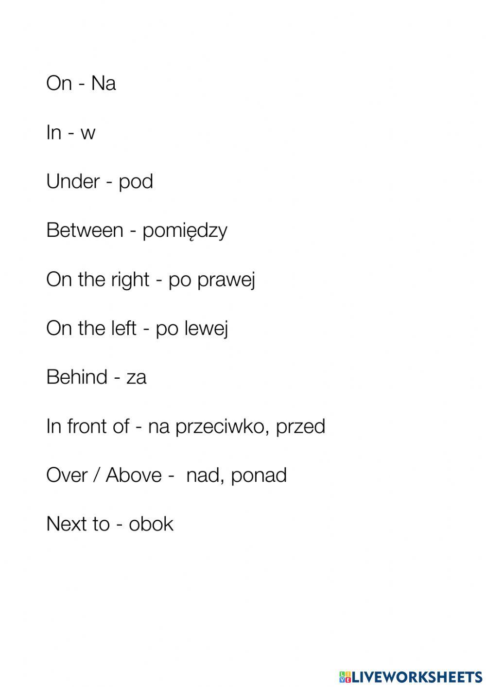 Exercise 1 Online Worksheet For A1 Live Worksheets Exercise 1 Online Worksheet For A1 Live Worksheets