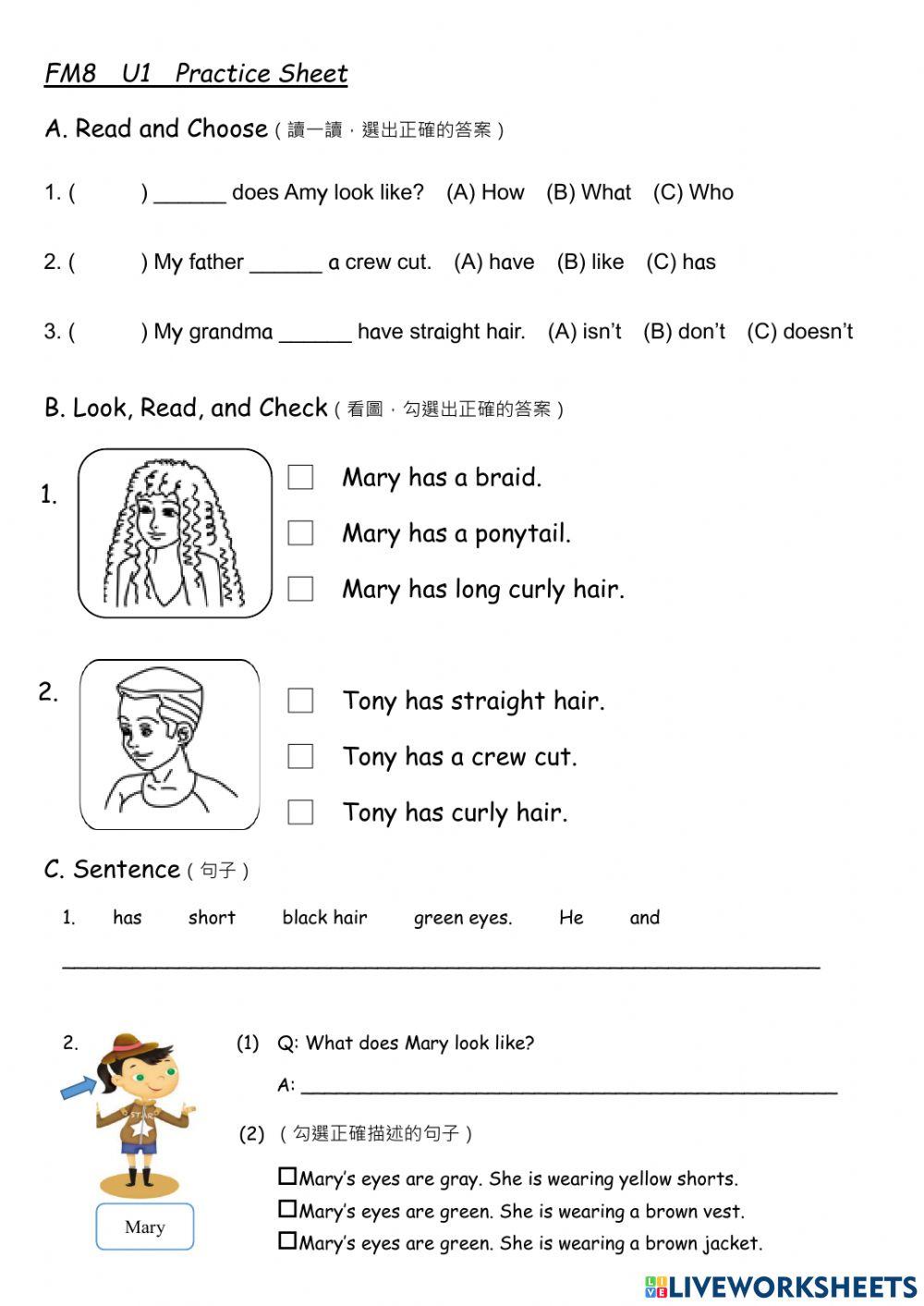 FM9 U1 Practice Sheet 2