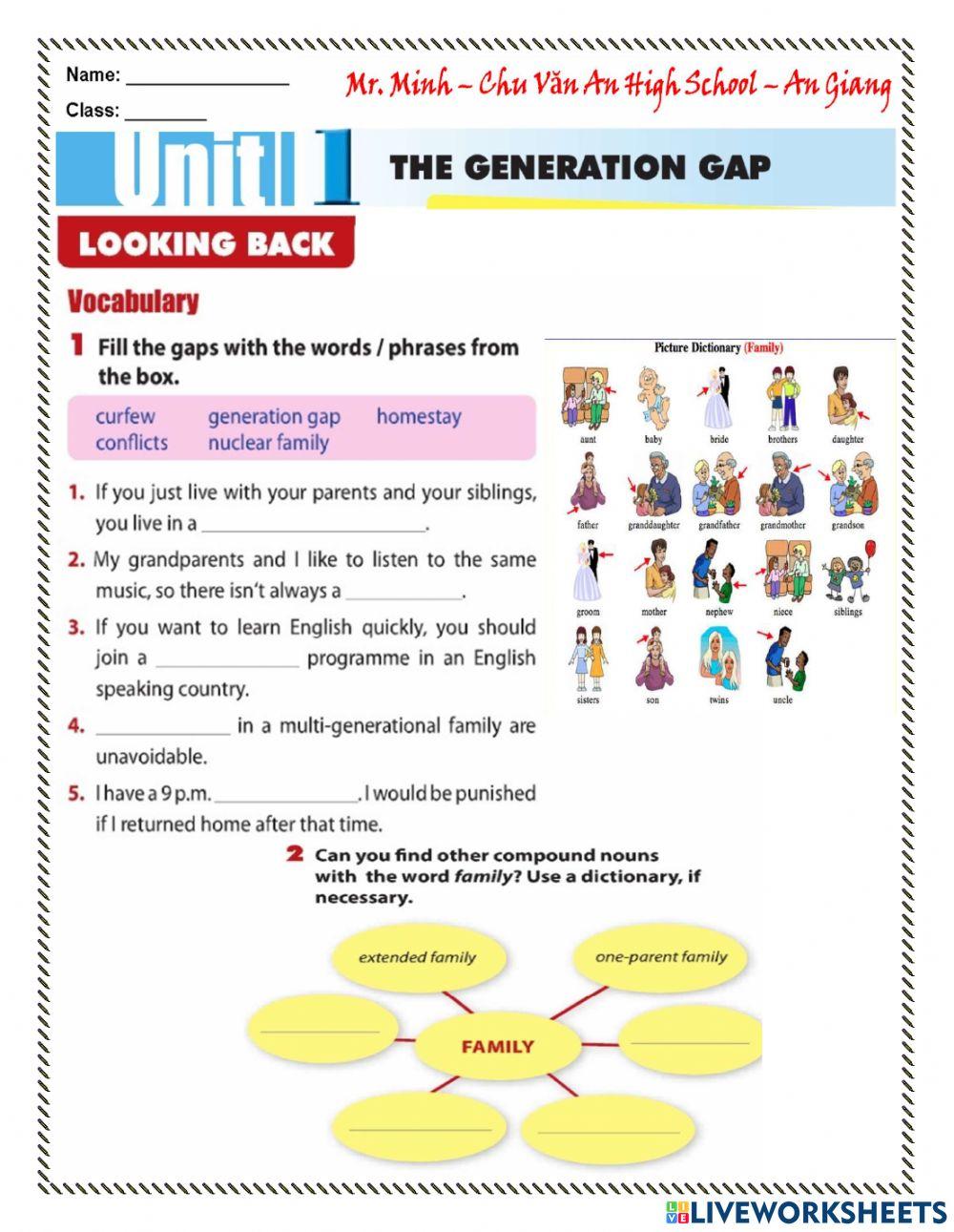 English 11 - Unit 1 - Looking Back