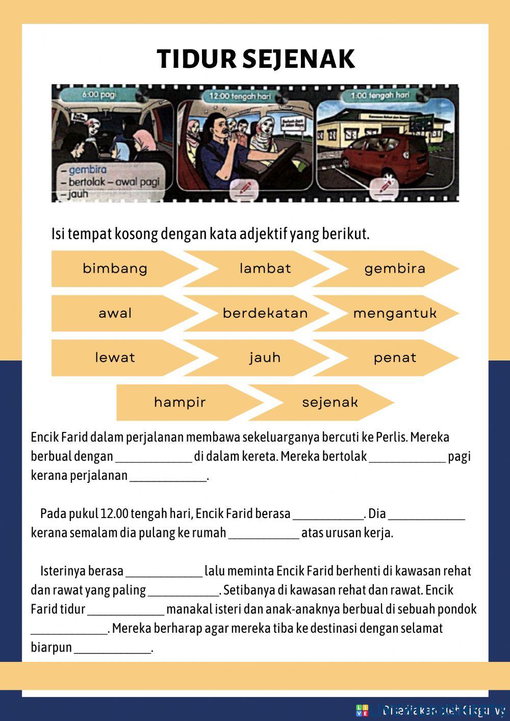 Kata Adjektif Tahun 5