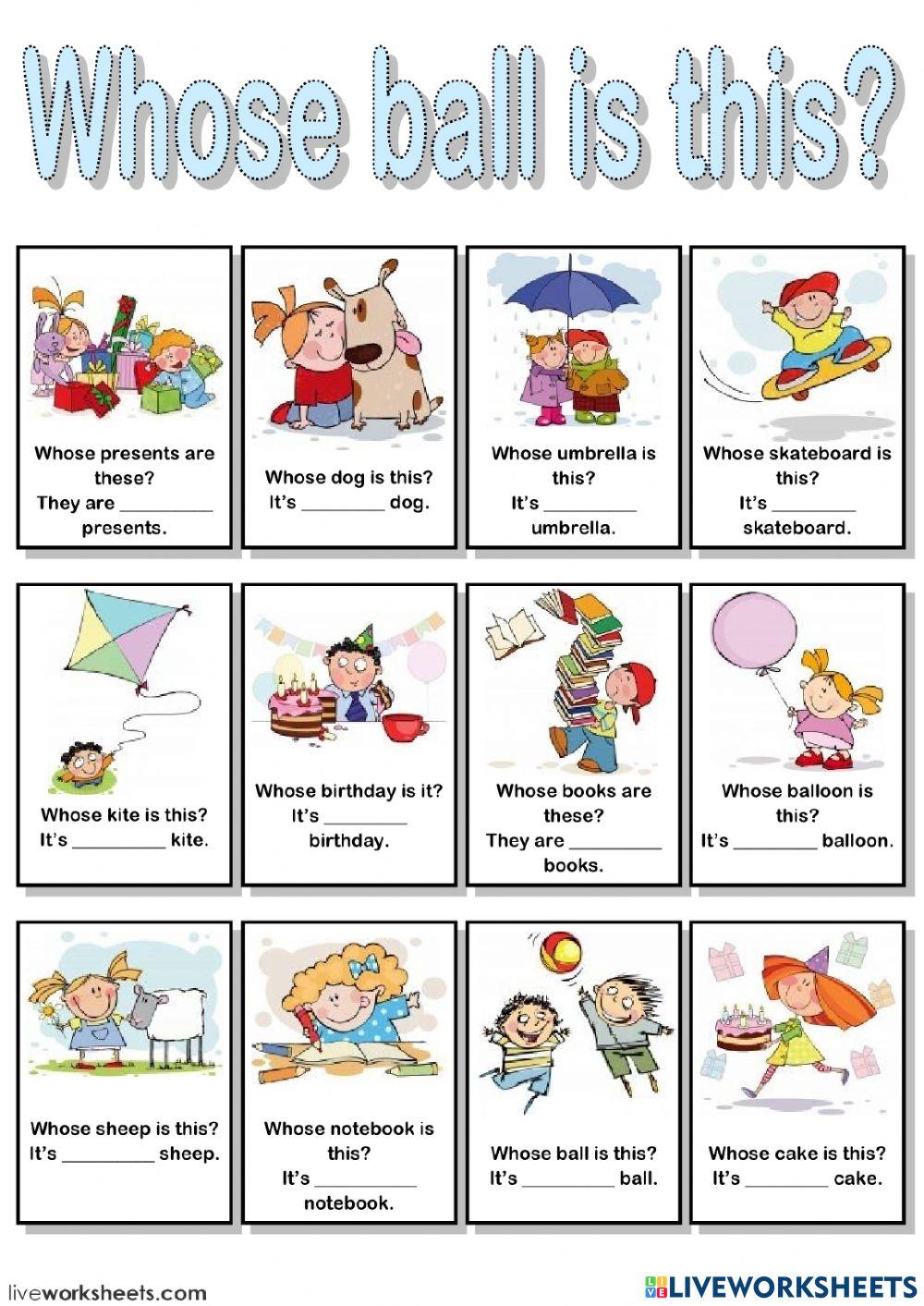 Idict 2 - Unit 2 - Lesson 9: Whose and possessive adjective