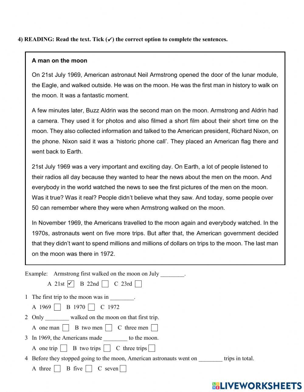 Simple past test - English File Beginner