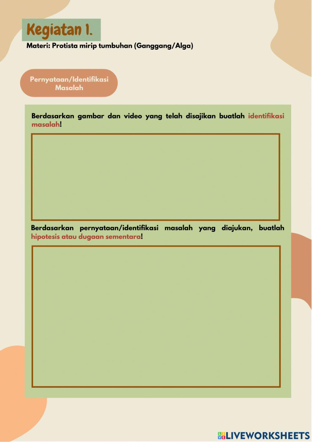 E-lkpd protista mirip tumbuhan