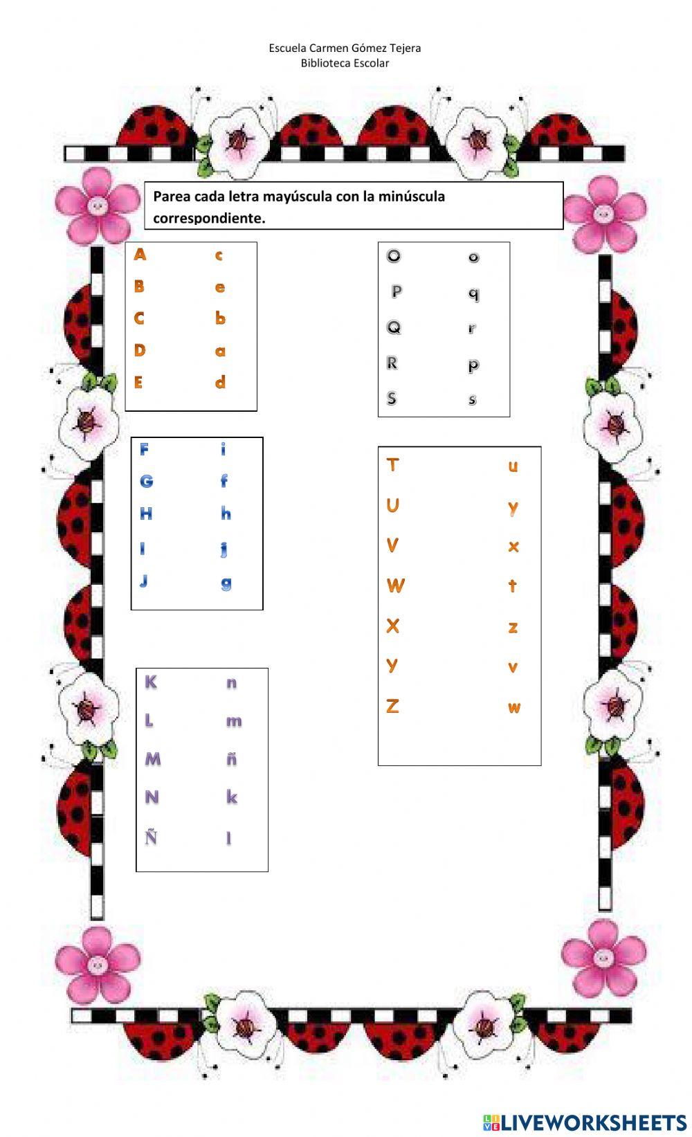 Pareo de mayúsculas y minúsculas