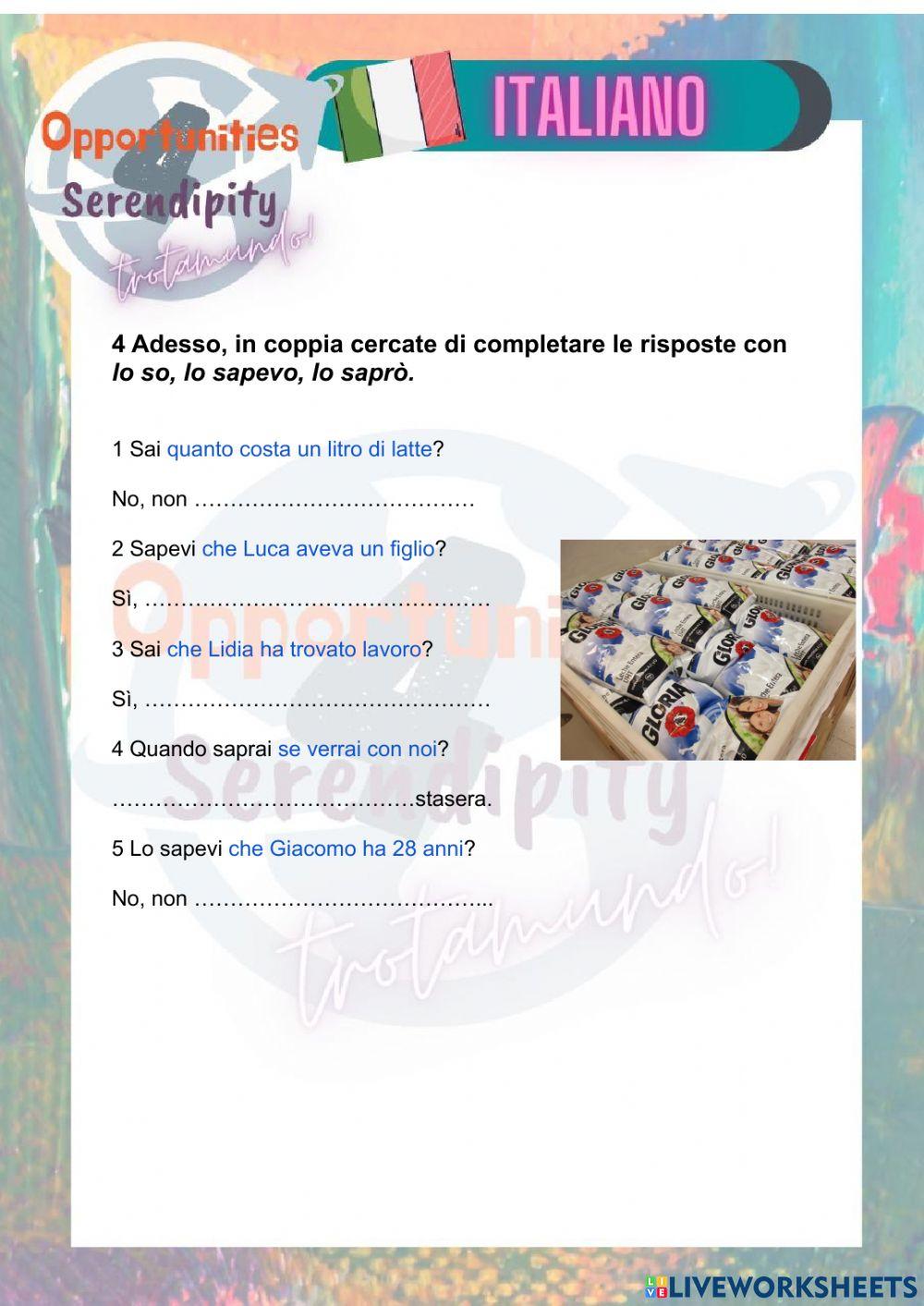 Progetto italiano, clase 14