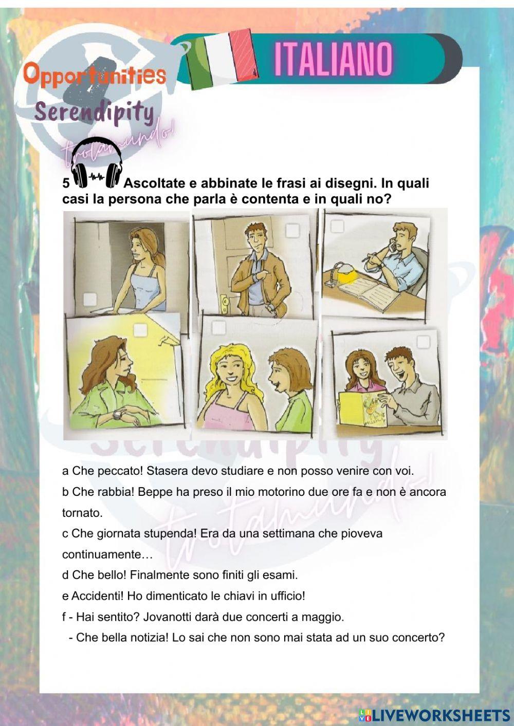 Progetto italiano, clase 14