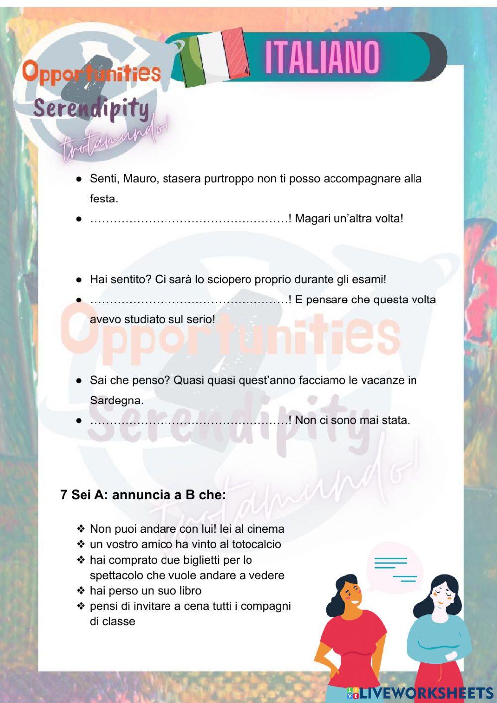 Progetto italiano, clase 14