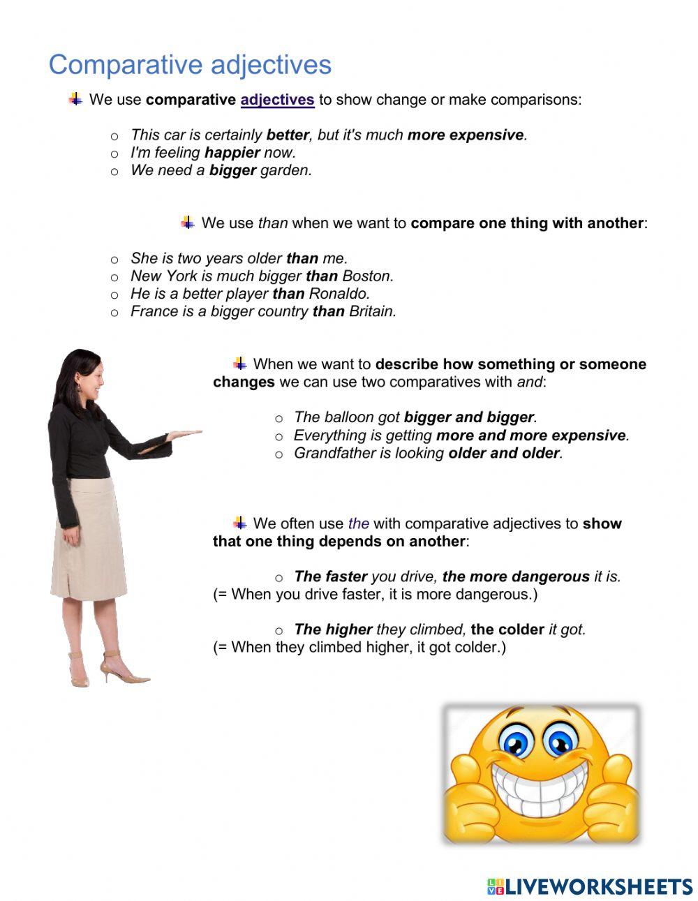 Comparative and Superlative Adjectives
