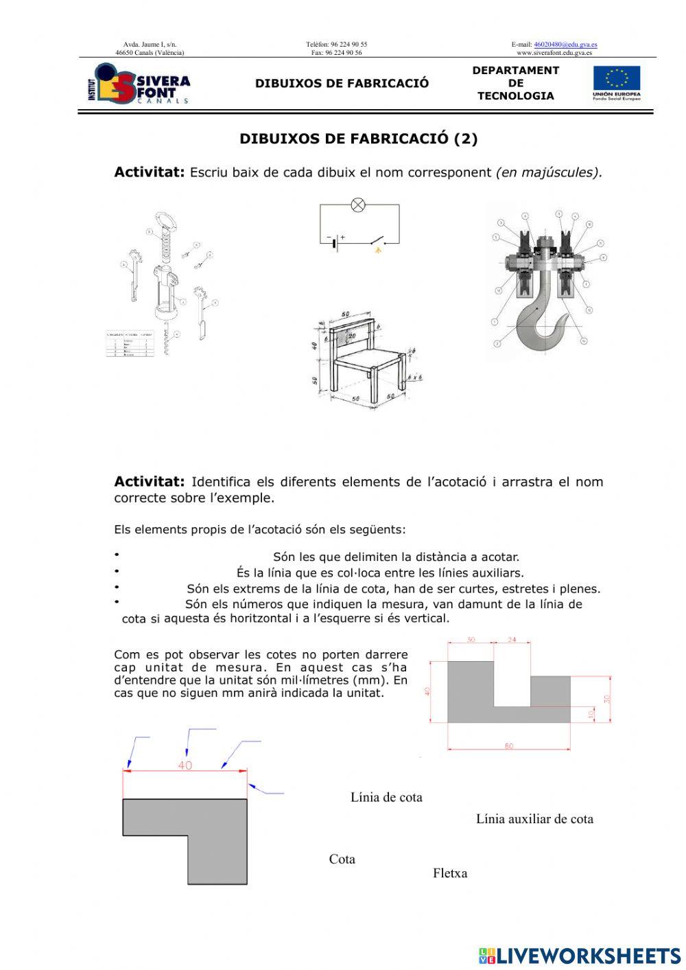 Dibuixos de fabricació (2)