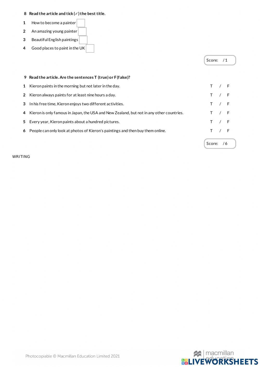 Get Involved A1+ Unit 6