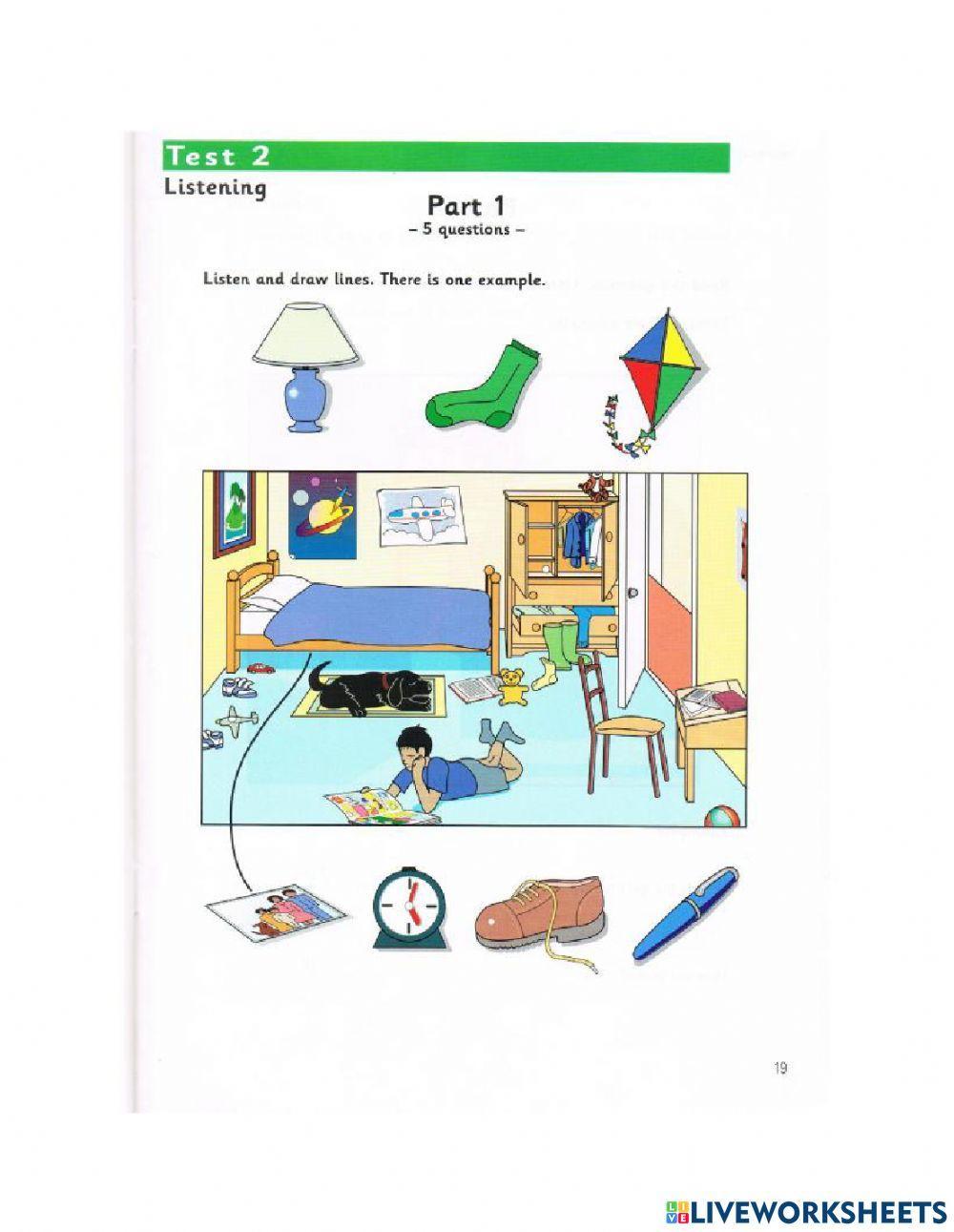 Starters 3 Test 2 Listening