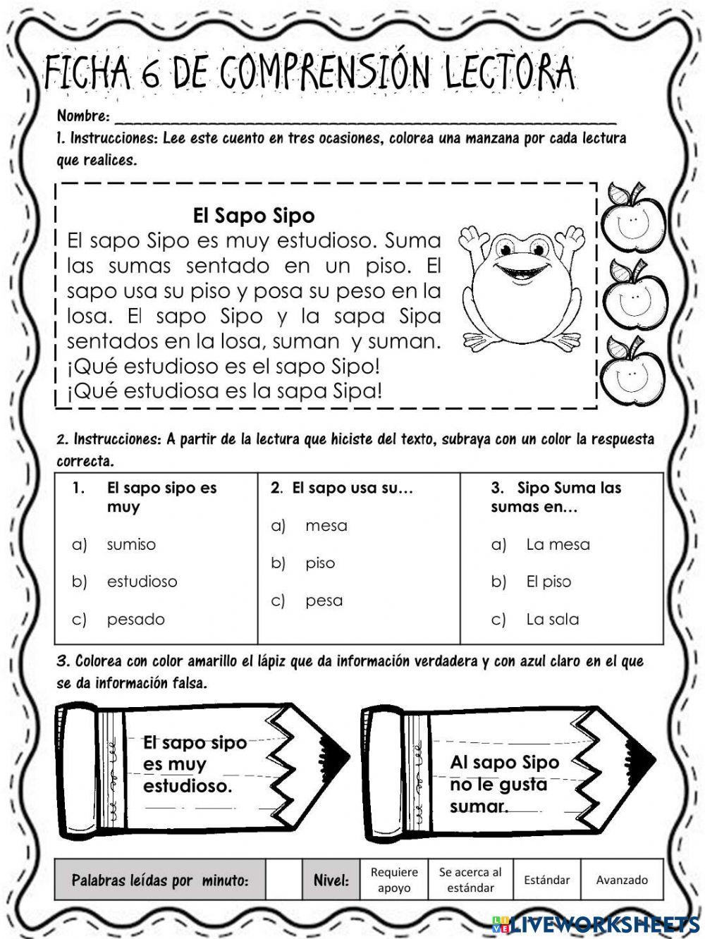 Lecturas de comprensión