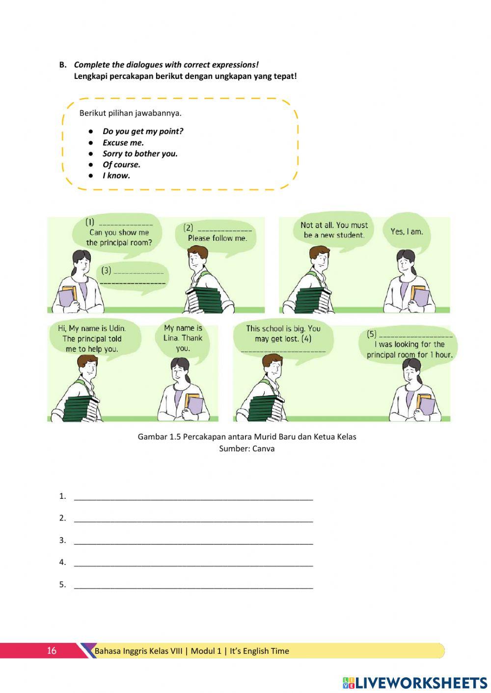 Bahasa Inggris Kelas VIII - Chapter 1