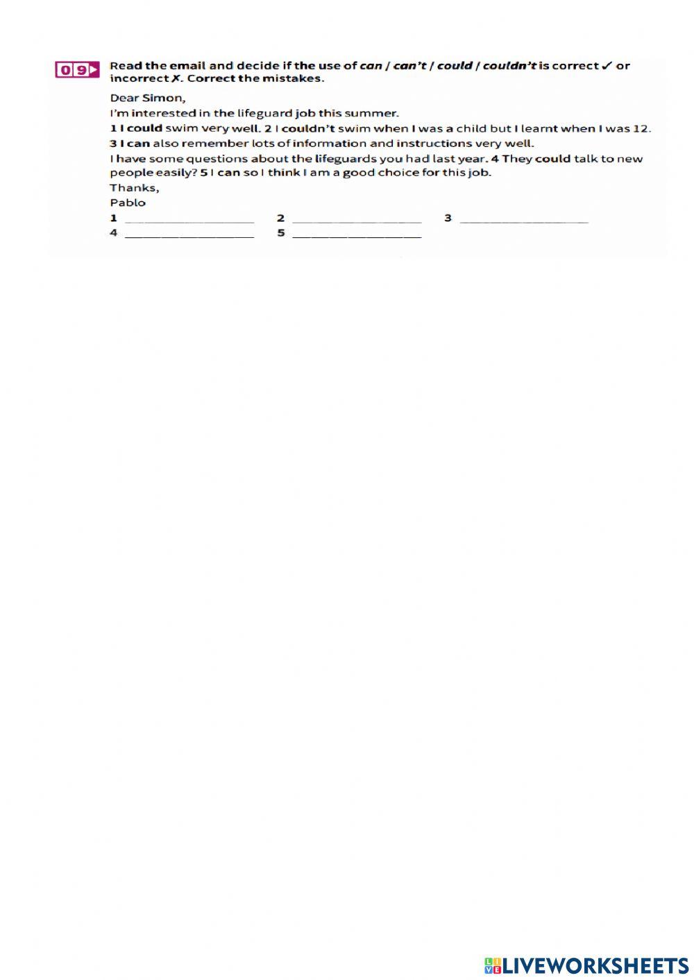 Jobs, work and study