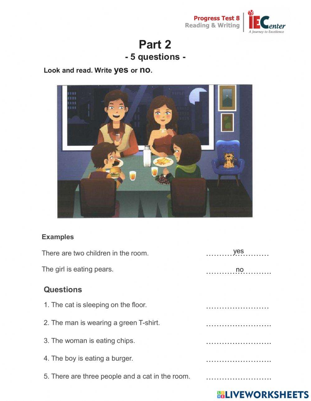 LP - CAM 1 - UNIT 8 - LESSON 12 - PROGRESS TEST 8 - READING-WRITING PART 2